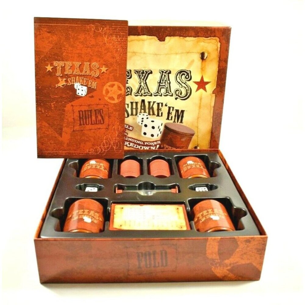 Discovery Bay Games Texas Shake 'Em (Dice Slinging Poker Game)